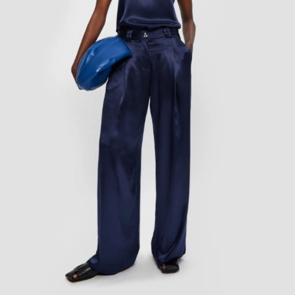Aeron Wellen Satin wide-leg pants